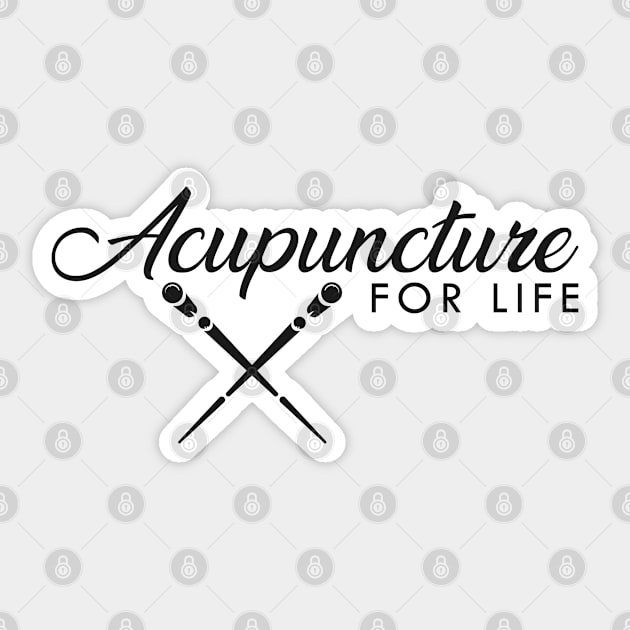 Acupuncture for life Sticker by KC Happy Shop